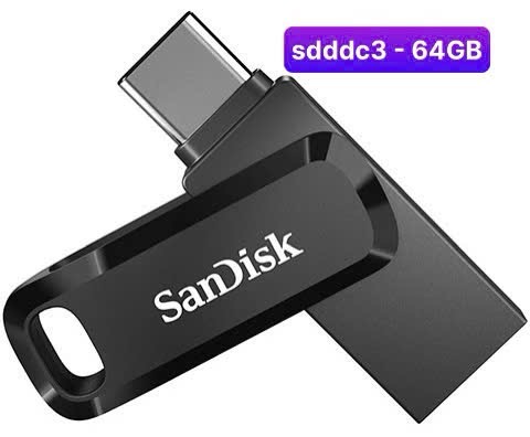 USB OTG Type-C  64GB SanDisk Ultra Dual Drive Go (SDDDC3) chính hãng [BH: 2 NĂM]