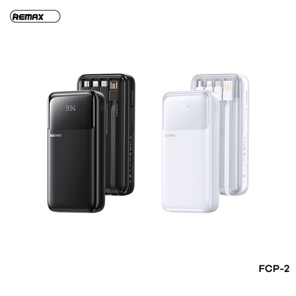 Pin sạc nhanh 22.5w REMAX FCP-2 20.000mAh dự phòng kèm cáp liền pin chính hãng QC3.0 PD [BH 1 năm]