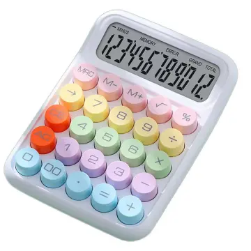 Máy tính cầm tay 12 số Dexin BST RZ817 nhiều màu sắc sành điệu, phong cách cho bé học [BH Test]