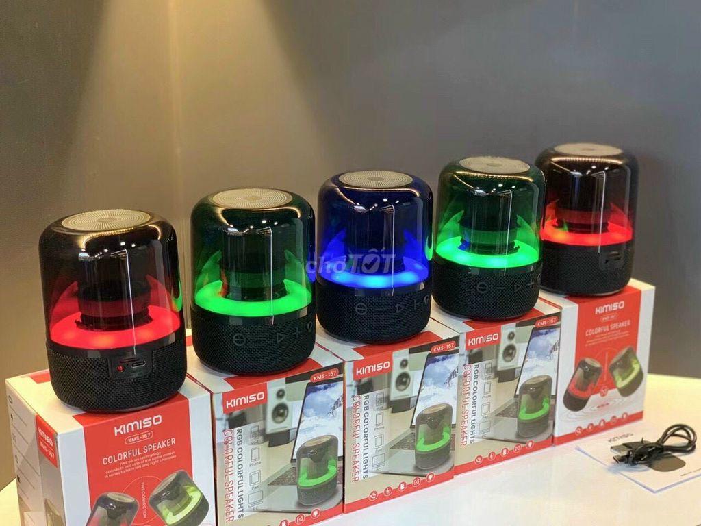Loa bluetooth Kimiso mẫu 167 có đèn led nghe siêu hay chính hãng [BH 6 tháng]