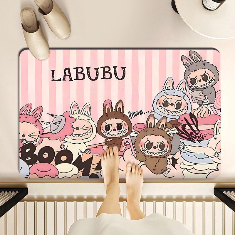 Thảm lót sàn, thảm chùi chân, thảm bếp Labu chống trượt- nhiều hình tùy lô [BH: NONE]