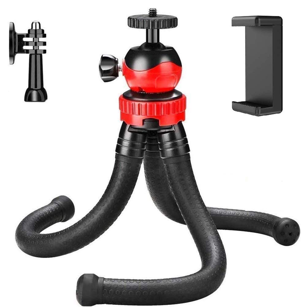 Giá đỡ điện thoại, máy ảnh 3 chân bạch tuộc Flexible Tripod xoay 360 độ livestream tiktok youtube