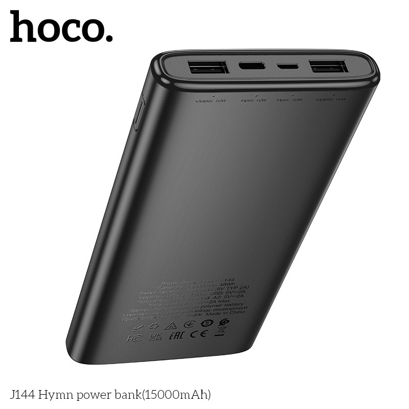 Pin sạc dự phòng HOCO J144 15.000mAh Ultra-Thin siêu mỏng chính hãng [BH 1 năm]