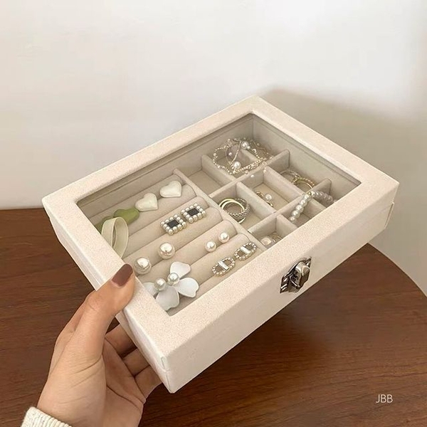 Hộp đựng trang sức để bàn, du lịch siêu tiện lợi, sang trọng [BH: NONE]