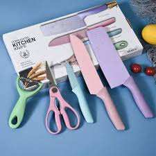 Hộp 5 món dao kéo làm bếp cao cấp Kitchen Knife [BH: None]