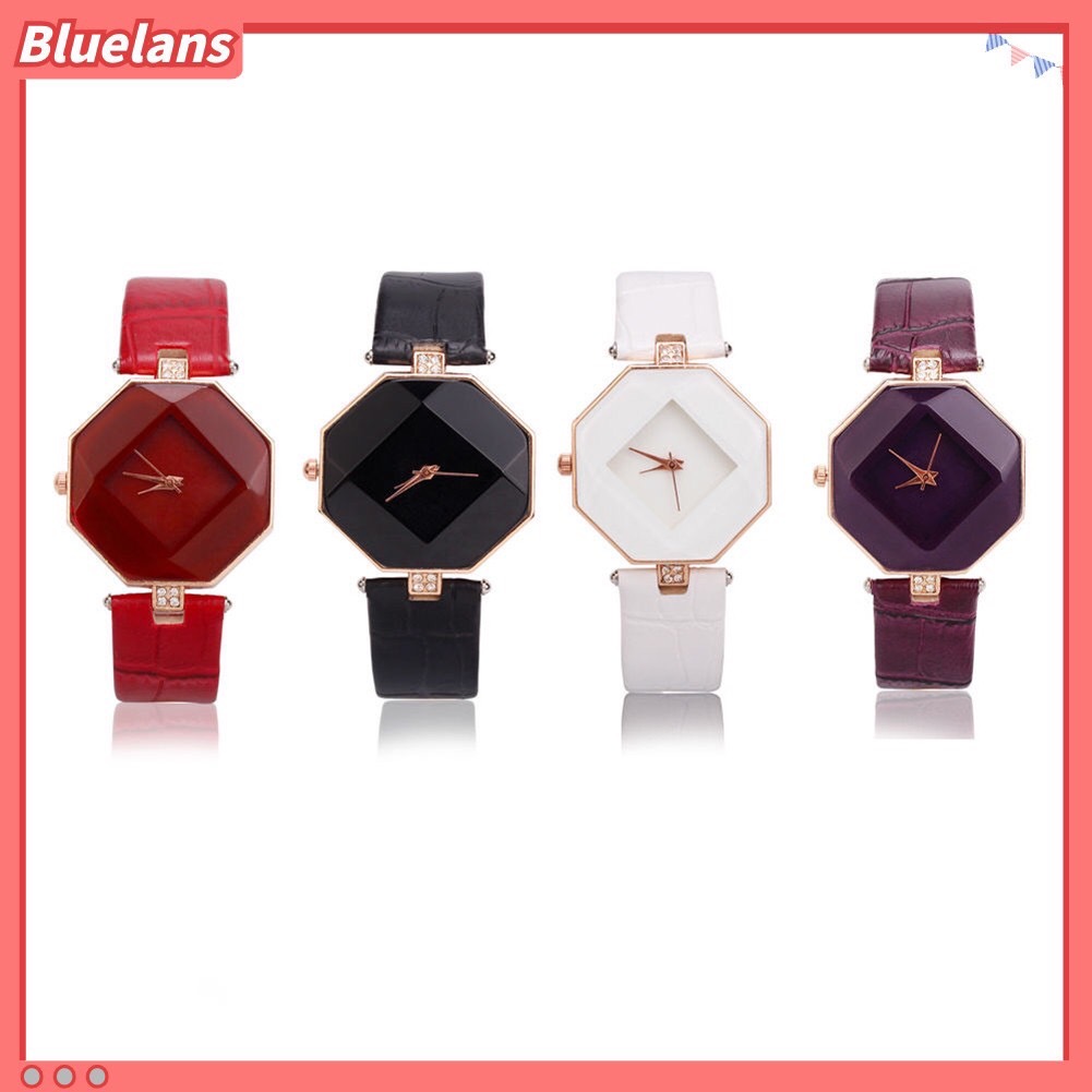 Đồng hồ nữ Bluelans dây giả da thời trang (thanh lý rẻ - ko sẵn pin) / pktn sale