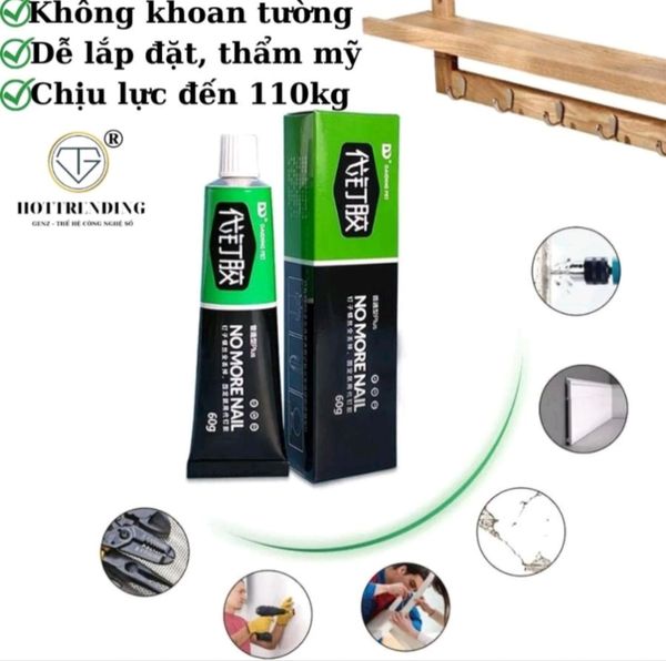 Keo dán đa năng siêu dính  0gr Nhật Bản No More Nail tuýp [BH: NONE]