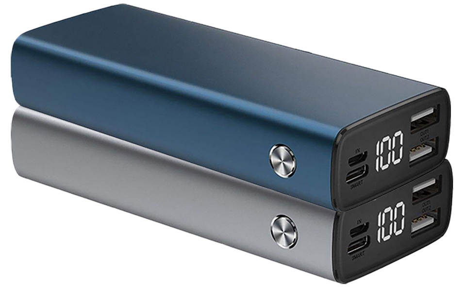 Pin sạc dự phòng XIPIN PX-501 10.000mAh vỏ nhôm sạc nhanh có màn hình LCD chính hãng (BH 6 tháng)