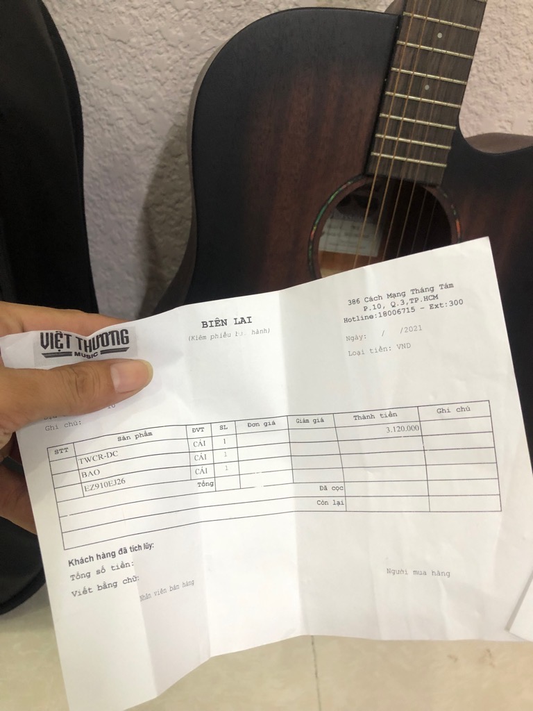 [Hàng cũ] Đàn Guitar Tanglewood TWCR DC chính hãng (Serial BN210654560) [Mới 99.99% cần thanh lý, trước mua tại Việt Thương Music, còn hoá đơn cũ, kèm bao da vs bộ Dây Đàn D'Addario Chính Hãng] / pktn sale