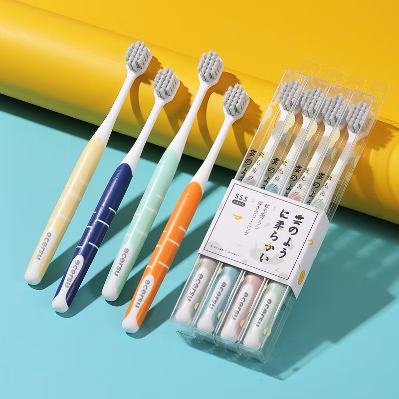 Set 4 bàn chải xuất Nhật ECERSU SSS đánh răng cao cấp [BH: NONE] 1l1a9