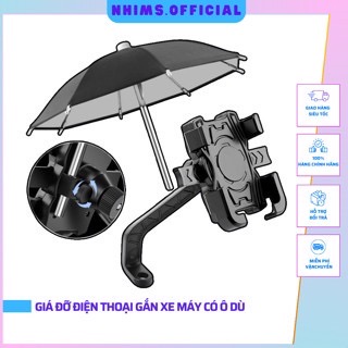 Giá đỡ, kẹp xe máy có dù S506 Mobile Phone  GẮN CHÂN KÍNH  kèm dù che nắng mưa [BH: None] tương tự ht-507