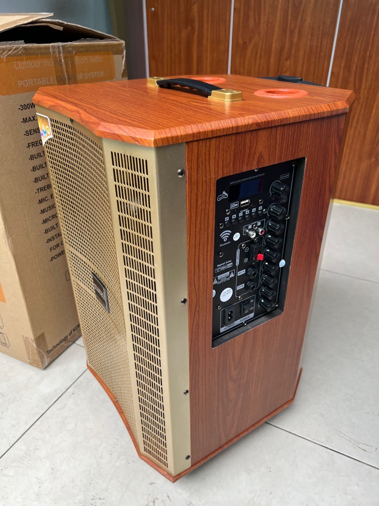 Loa kéo hát karaoke 3 tấc SOUNDBOX GL-1215 2 micro không dây chính hãng [BH: 1 năm]