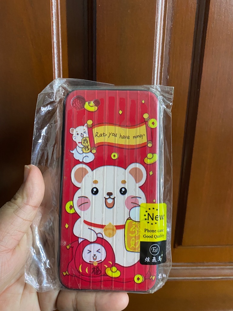 Thanh lý ốp lưng ip7 màu đỏ ốp cứng hình cute / pktn sale