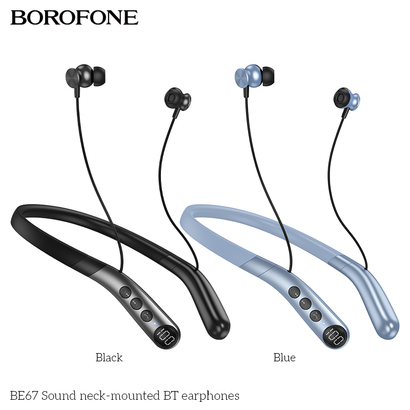 Tai nghe bluetooth BOROFONE BE67 mẫu choàng cổ thể thao mới siêu đẹp chính hãng [Bh 1 Năm]