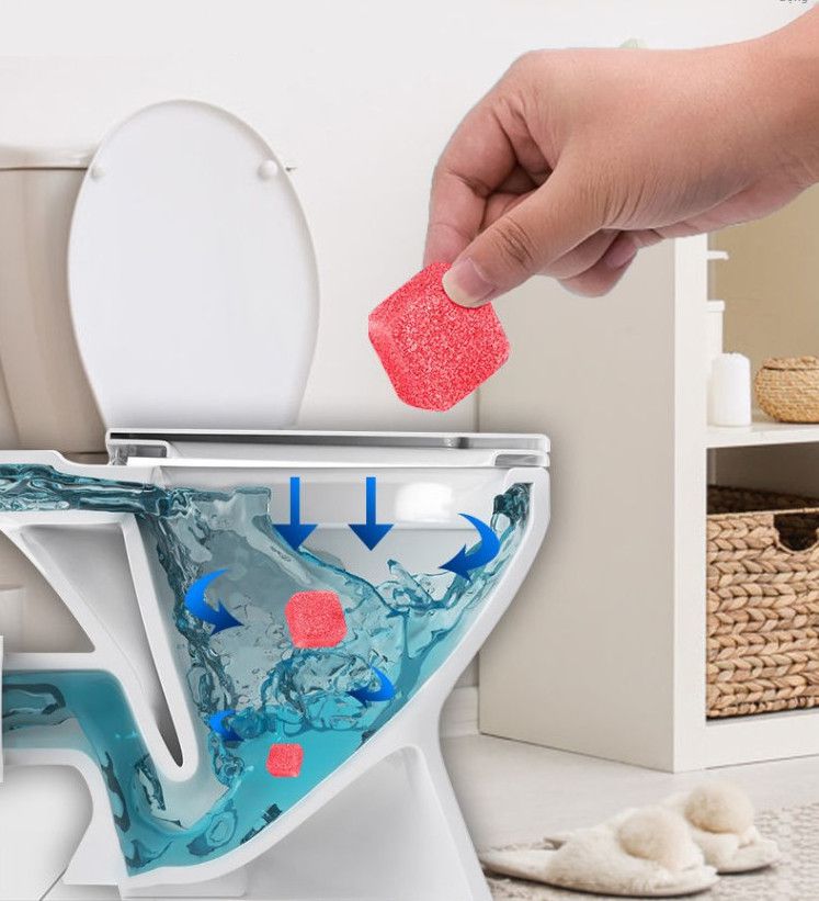 Hộp 12 viên sủi tẩy và khử mùi toilet bồn cầu Japan (hộp trắng)