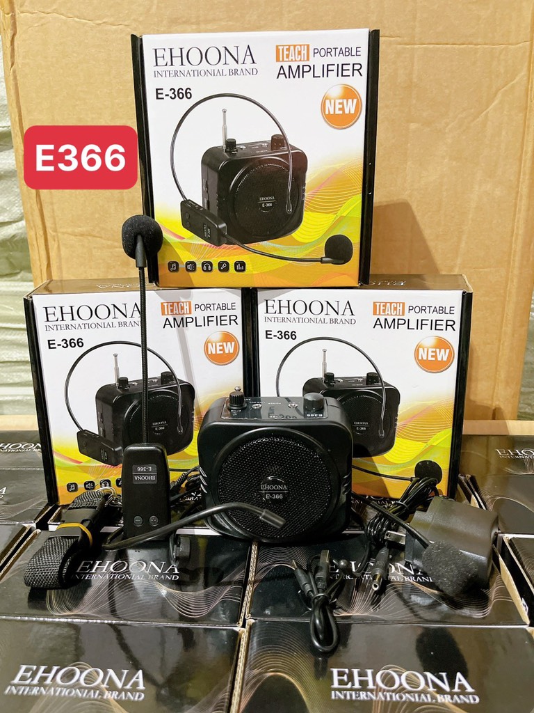 Loa bluetooth trợ giảng EHOONA E-366 chính hãng micro không dây đeo tai [BH 6 tháng]