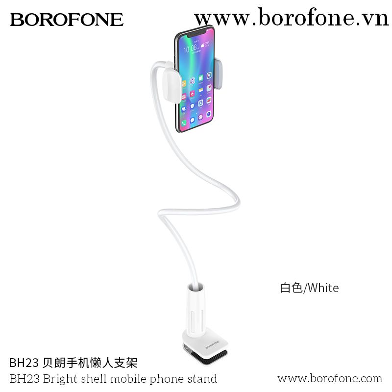 Giá đỡ kẹp điện thoại đuôi khỉ BOROFONE BH23 mẫu kẹp đuôi khỉ xoay 360 độ [NONE]
