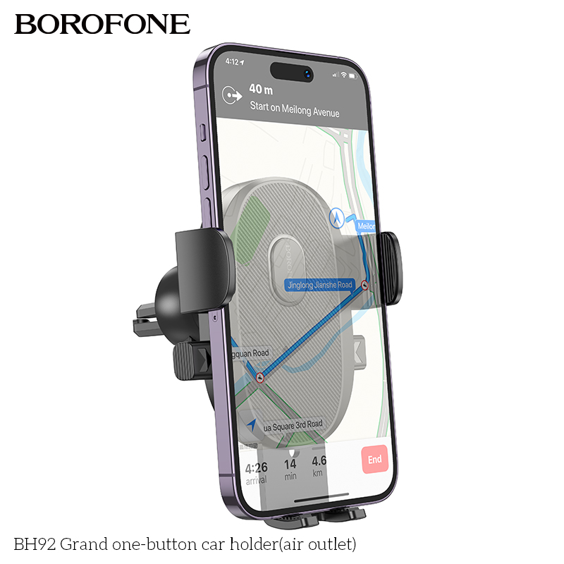 Giá đỡ điện thoại trên oto xe hơi BOROFONE BH92 mẫu kẹp khe gió siêu đẹp [NONE]