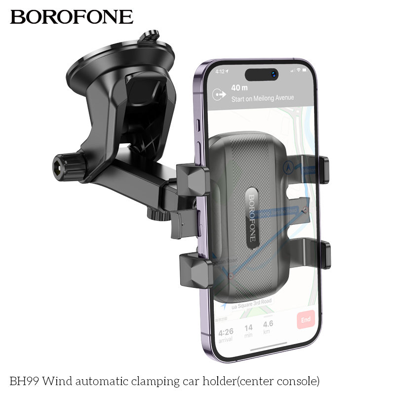 Giá đỡ điện thoại trên oto xe hơi BOROFONE BH99 mẫu hít taplo kính chắn gió siêu chắc chắn [NONE]