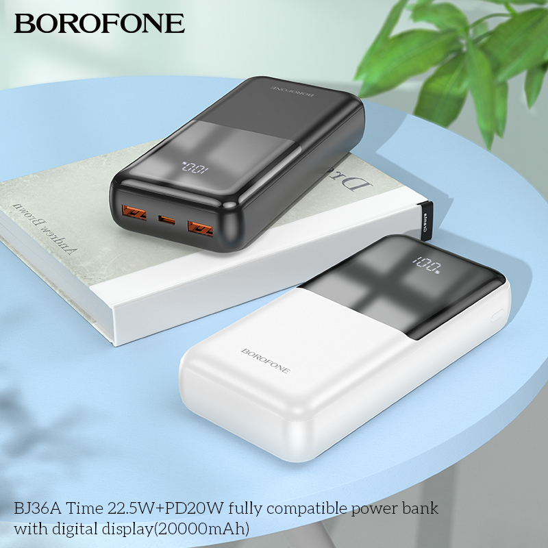Pin sạc nhanh 22.5W Borofone BJ36A 20.000mAh dự phòng chính hãng [BH 1 NĂM] / pktn sale