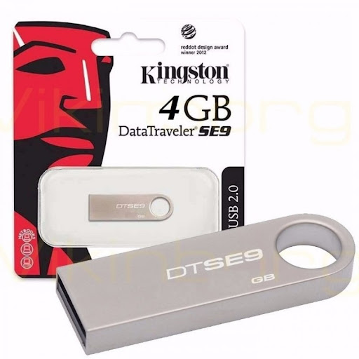 USB 2.0 Kingston SE9 4GB VỎ NHÔM móc khóa [BH 1 năm]