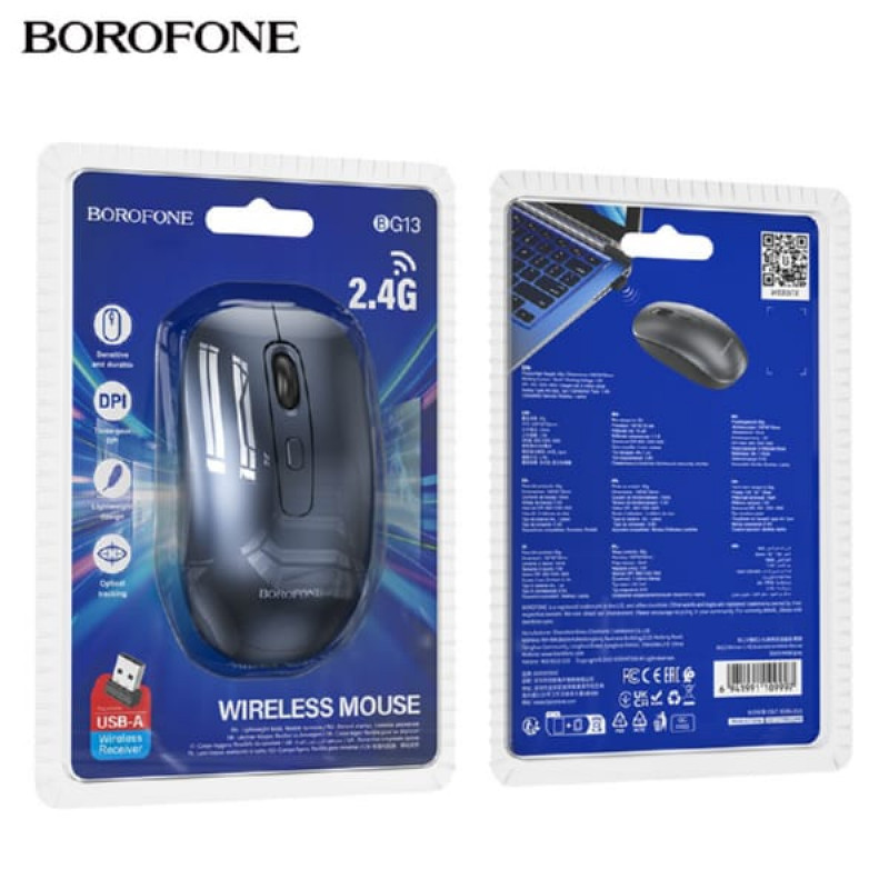 Chuột máy tính không dây Borofone BG13 chính hãng [BH 1 năm]