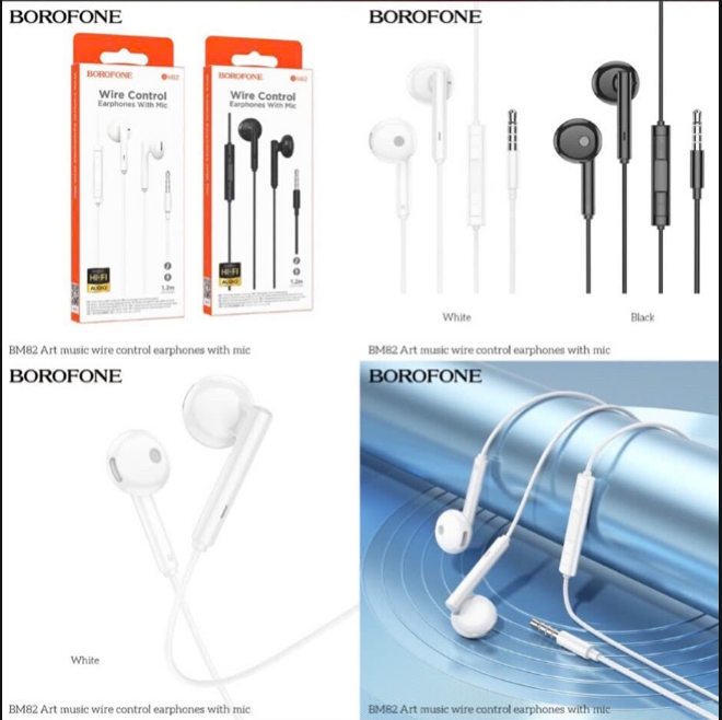 Tai nghe có dây 3.5 BOROFONE BM82 kèm mic siêu hay