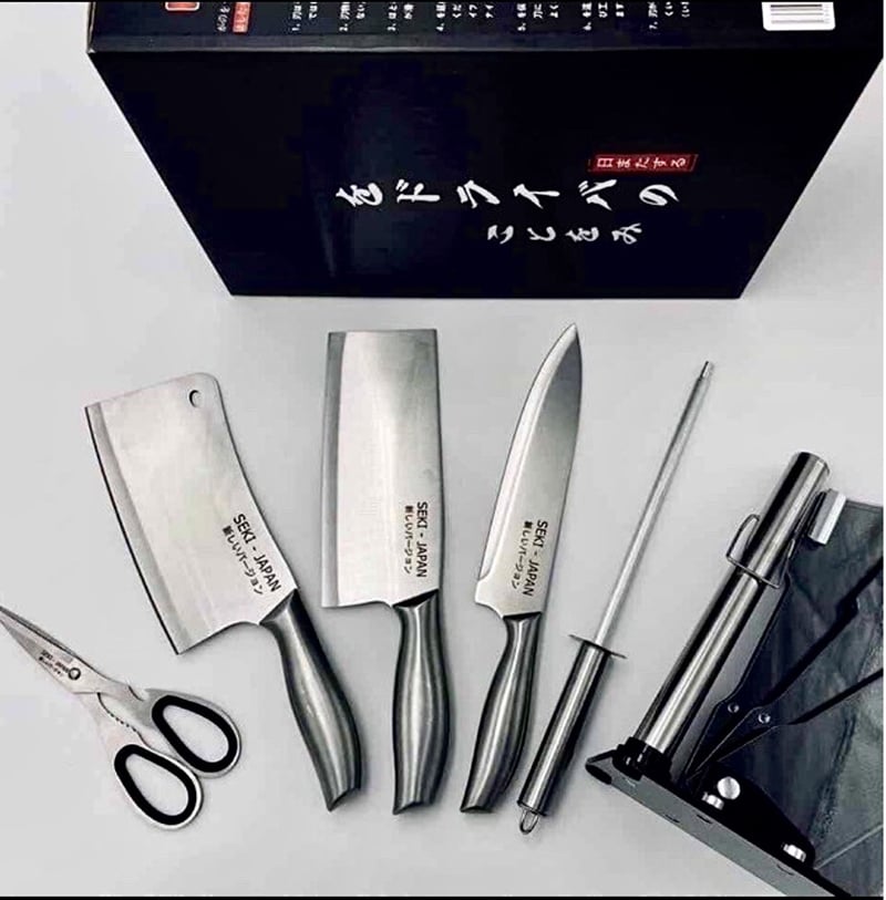 Bộ dao Nhật Bản SEKI JAPAN 6 món làm bếp cao cấp