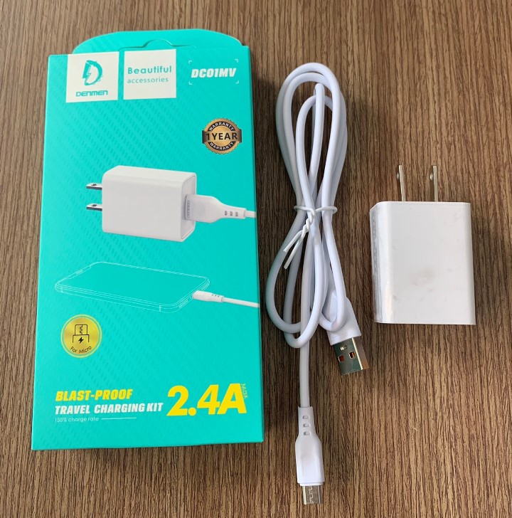 Bộ sạc nhanh Samsung Denmen DC01MV Micro 2.4A chính hãng [BH 1 năm]