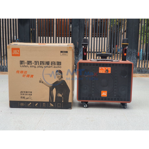 Loa kéo di động JBZ J08-8 chính hãng kèm 2 mic karaoke siêu hay [BH 6 Tháng]