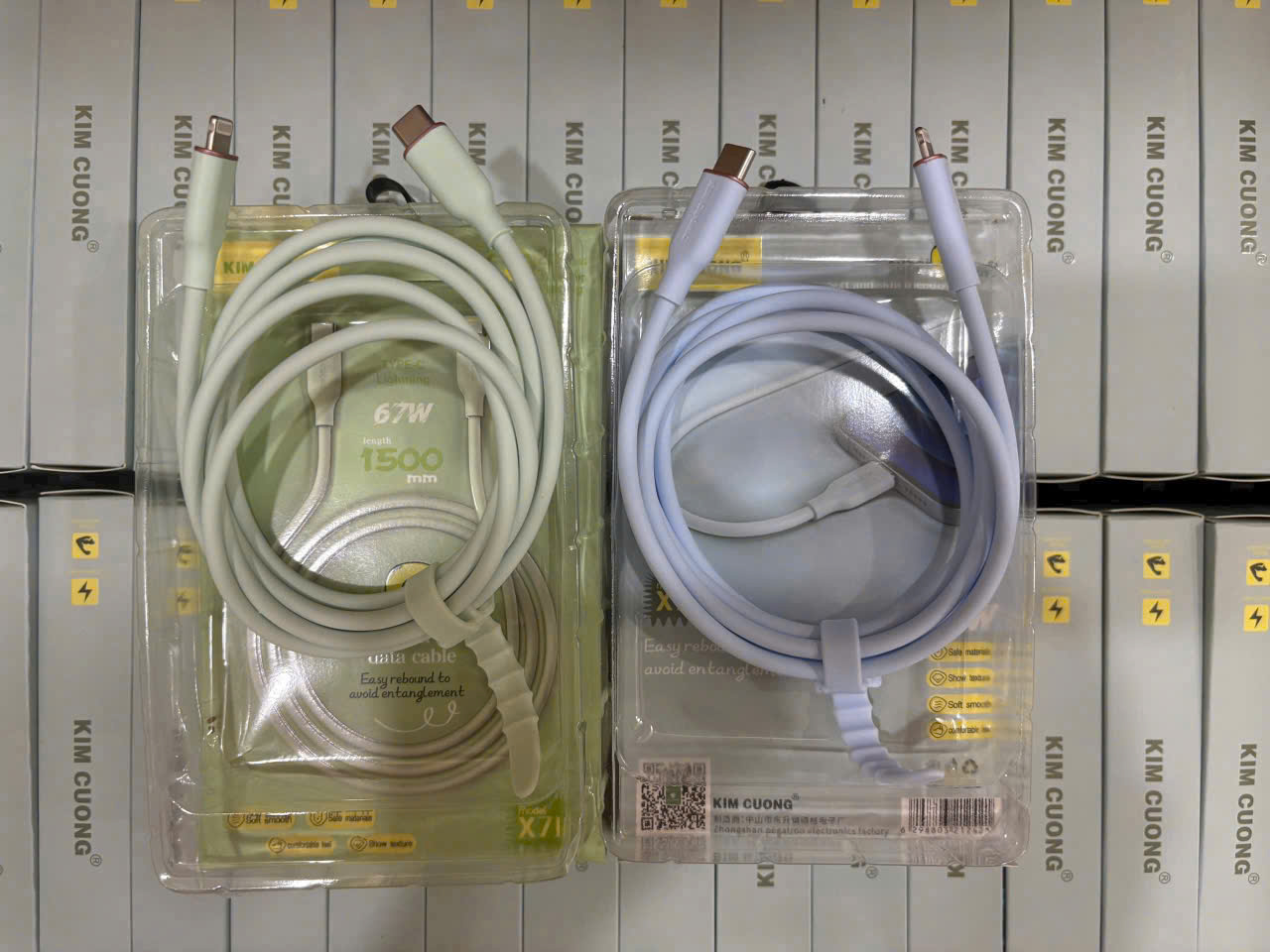 Cáp sạc nhanh 67W Kim cương X71i  {Type C ra Lightning iPhone (c-l)} SUPER QSOFT [BH: 3 tháng] 5l9c11