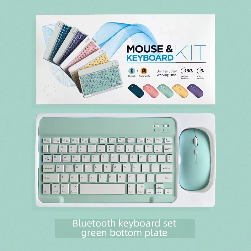 Combo bàn phím chuột bluetooth KIT 10inch di động không dây cho điện thoại, máy tính bảng [BH 6 tháng] / pktn sale