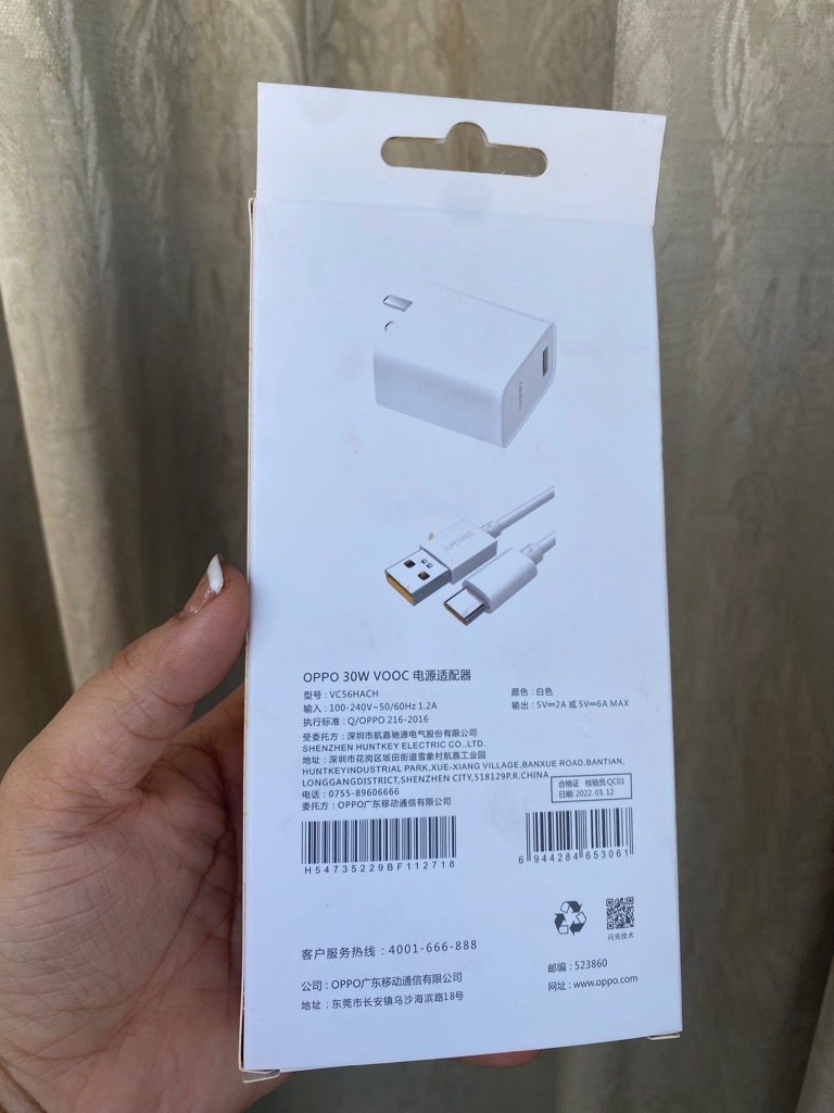 Bộ sạc nhanh 30w Reno Vooc Type c QC3.0 (Cóc 1 cổng usb, cáp usb ra type C G5) [BH: 6 tháng]