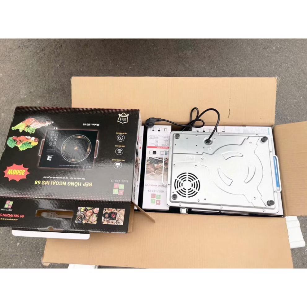 Bếp hồng ngoại Misu đen MS-68 [BH: 1 TUẦN]