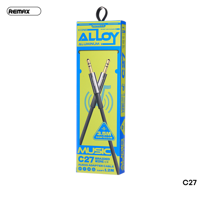 Cáp Remax C27 cáp 2 đầu ĐỰC 3.5mm ( 2 đầu 3.5) dài 1m2 chính hãng [Bh 1 Năm]