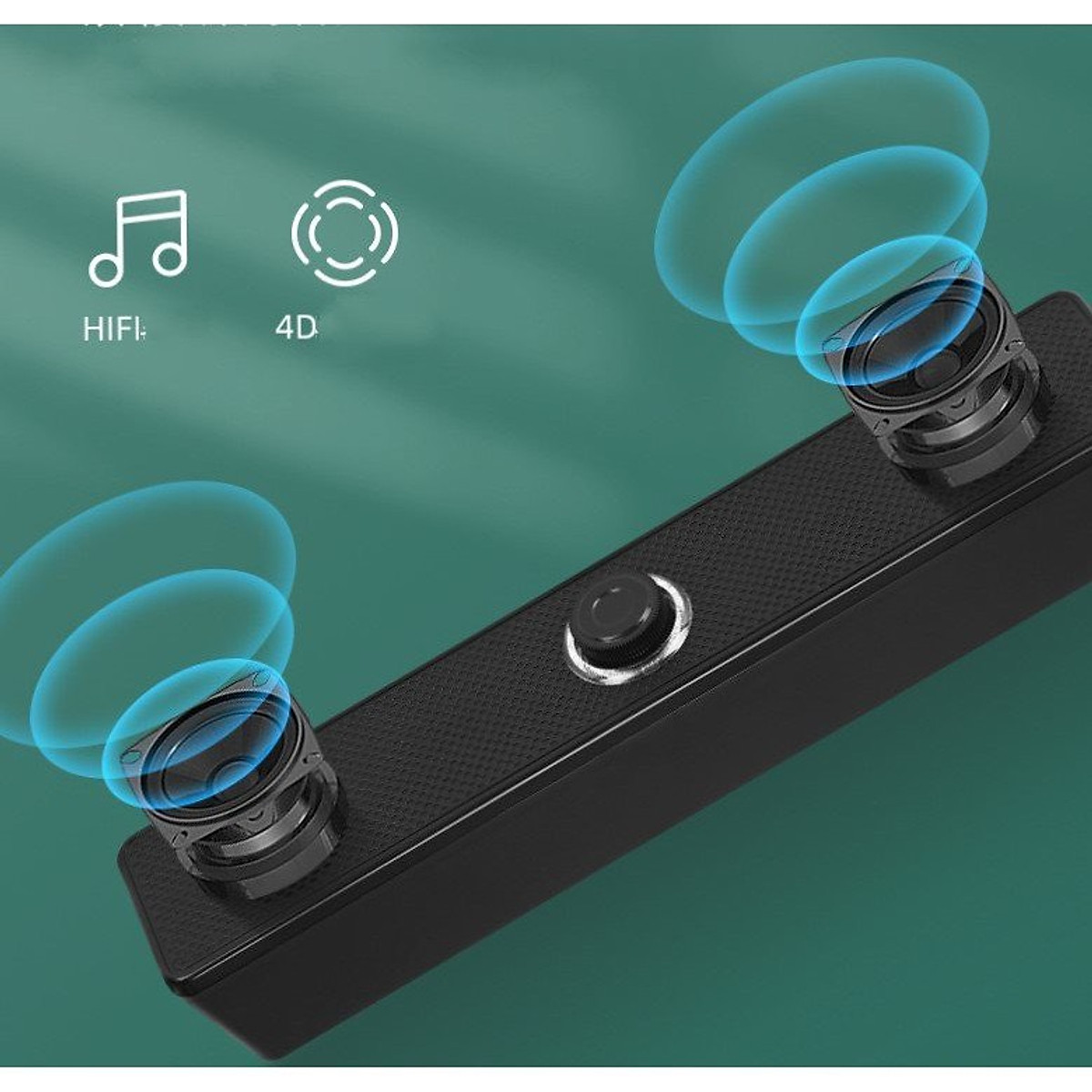 Loa bluetooth kiêm loa vi tính 2.0 Leerfei E-350T loa kiểu soundbar dài để bàn [BH 3 tháng]