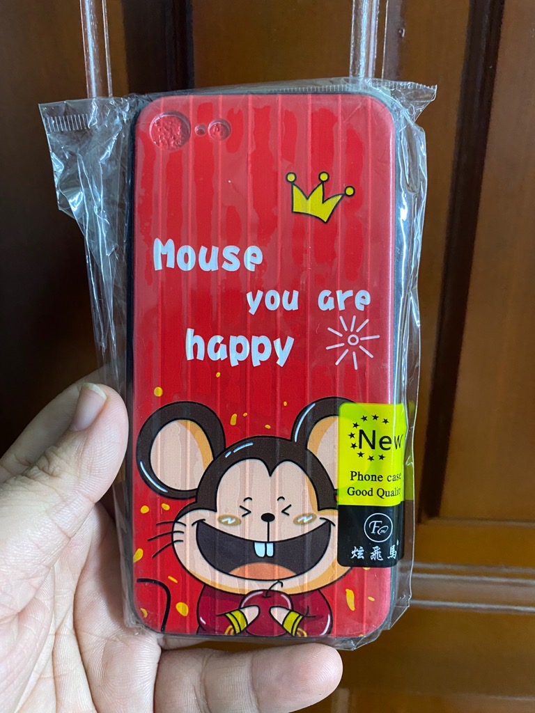 Thanh lý ốp lưng ip7 màu đỏ ốp cứng hình cute / pktn sale