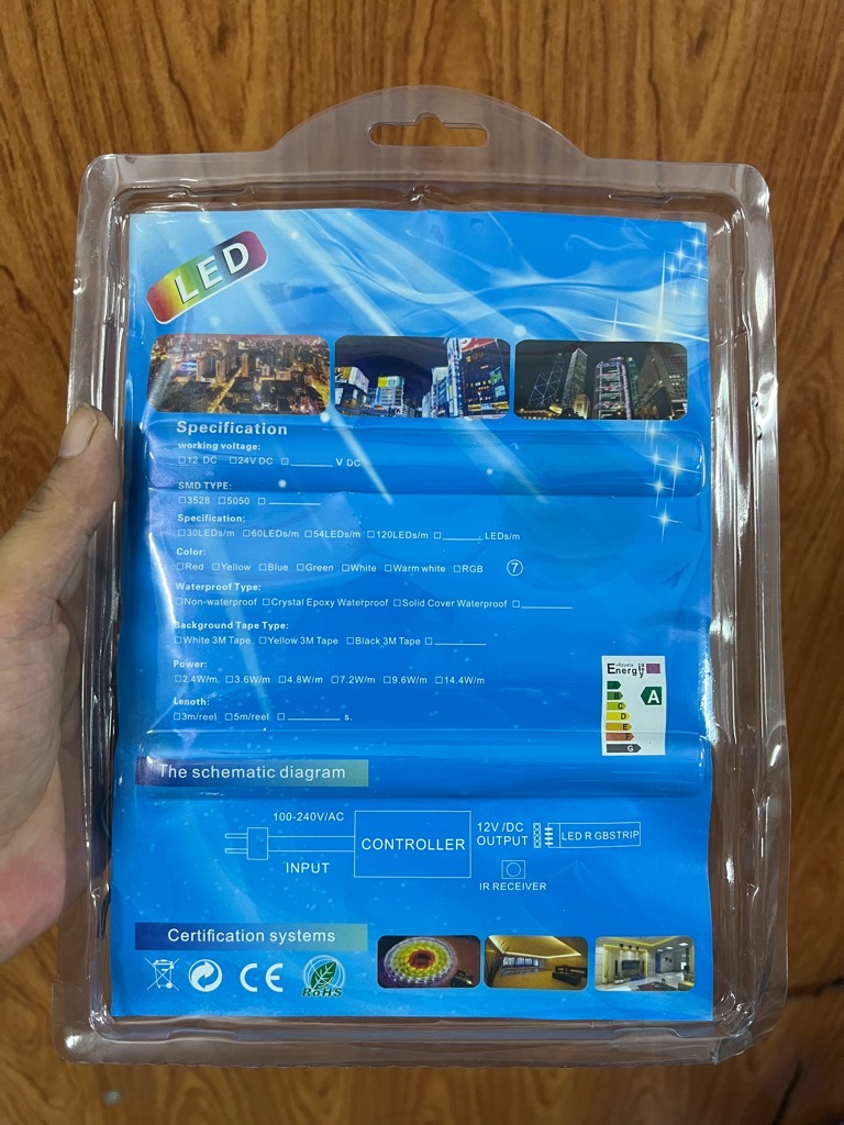 Bộ đèn Led nhiều màu 5m B84 [BH: 1 Tuần]