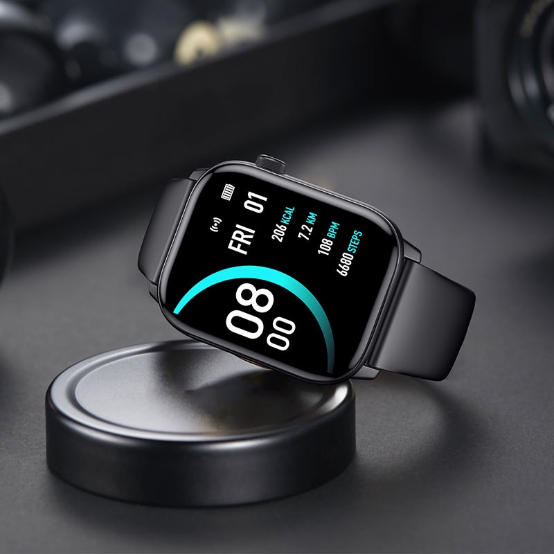 Đồng hồ thông minh HOCO Y3 smart watch 8 Chế độ thể thao, theo dõi nhịp tim, giấc ngủ, nhắc nhở vận động chính hãng [BH 1 năm]