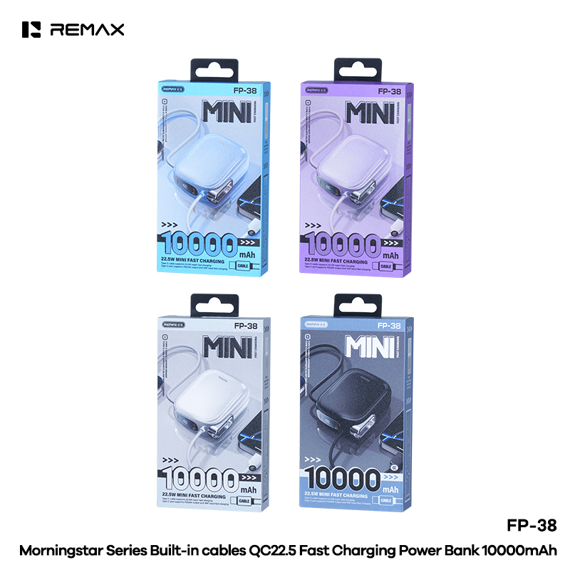 Pin sạc dự phòng REMAX FP-38 10.000mAh pin sạc siêu mỏng sạc nhanh 22.5w chính hãng