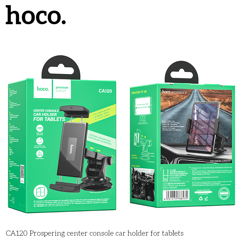 Giá đỡ iPad, Điện Thoại HOCO CA120 trên xe hơi, ô tô, mặt bàn chính hãng [BH 1 năm]