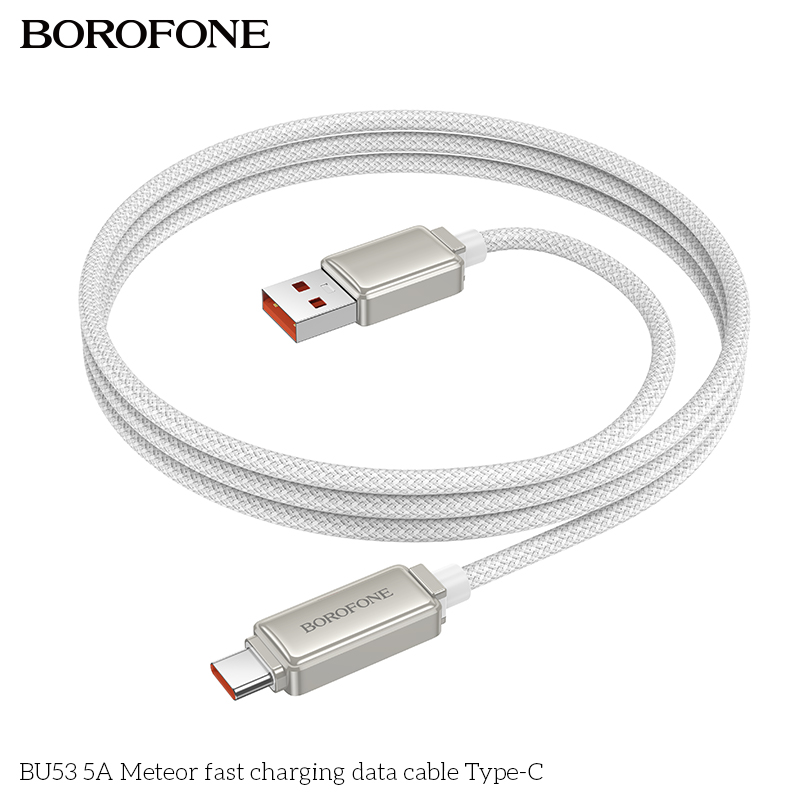 Cáp sạc nhanh 5A BOROFONE BU53 Type C (A-C) USB ra Type C chính hãng [BH 1 năm]