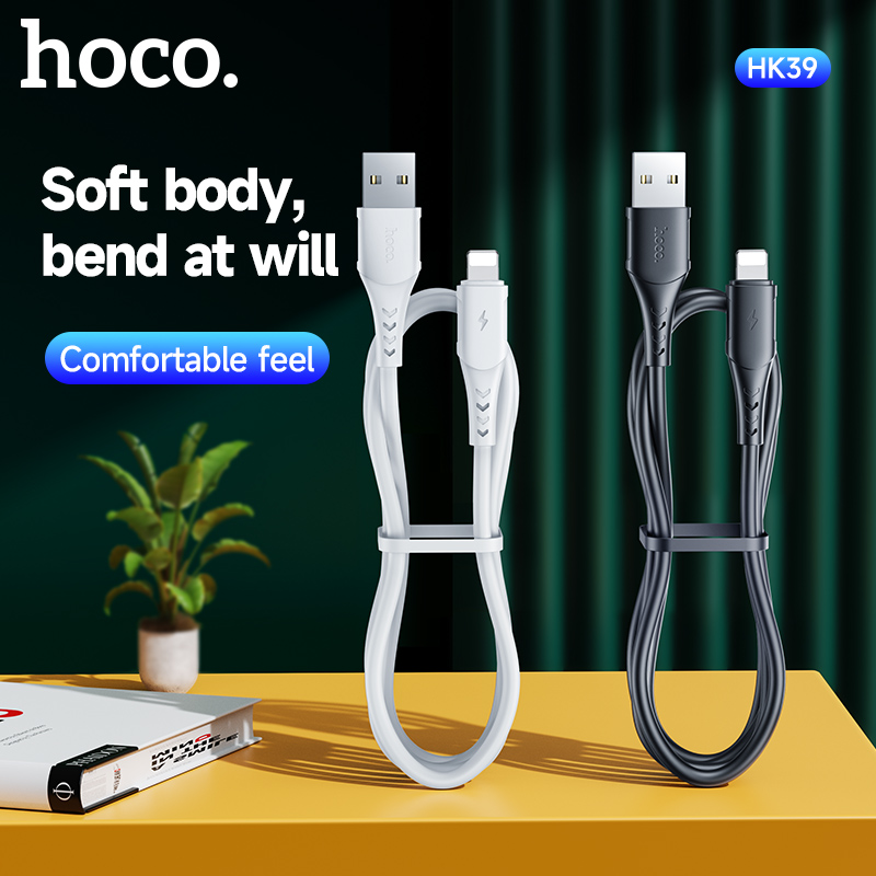 Cáp sạc nhanh 3a Hoco HK39 iPhone (usb ra iphone lightning) 1m chính hãng [BH: 1 NĂM]