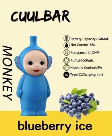 Podd 1 lần 5% Nic/ 15ml CulbarMokey 9000 hơi {Mùi ngẫu nhiên theo lô} [BH: None]