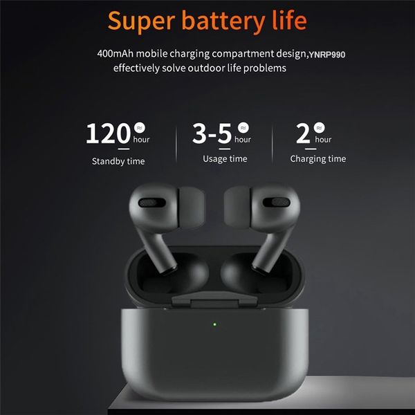 Tai nghe bluetooth Airpods PRO MÀU ĐEN logo ANC/TIGER xịn [BH 3 Tháng]