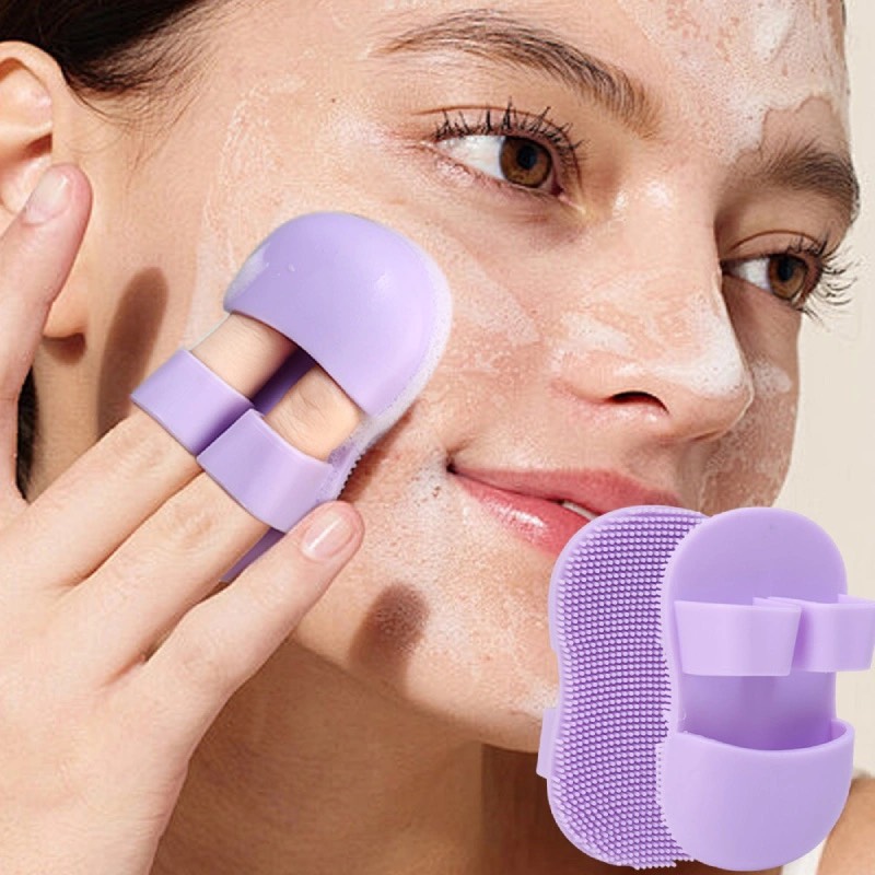 Miếng rửa mặt silicon massage, tẩy tbc [BH: None] 1l1a8
