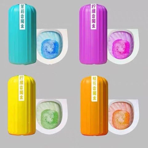 Cốc khử mùi diệt khuẩn thả bồn cầu toilet nhà vệ sinh {màu về ngẫu nhiên tùy lô} [BH: NONE]