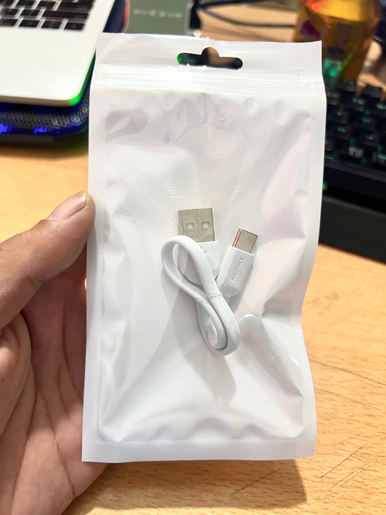 Cáp sạc ngắn 20cm REMAX (usb ra type-c) dây dẹp chính hãng [BH 3 tháng] / pktn sale