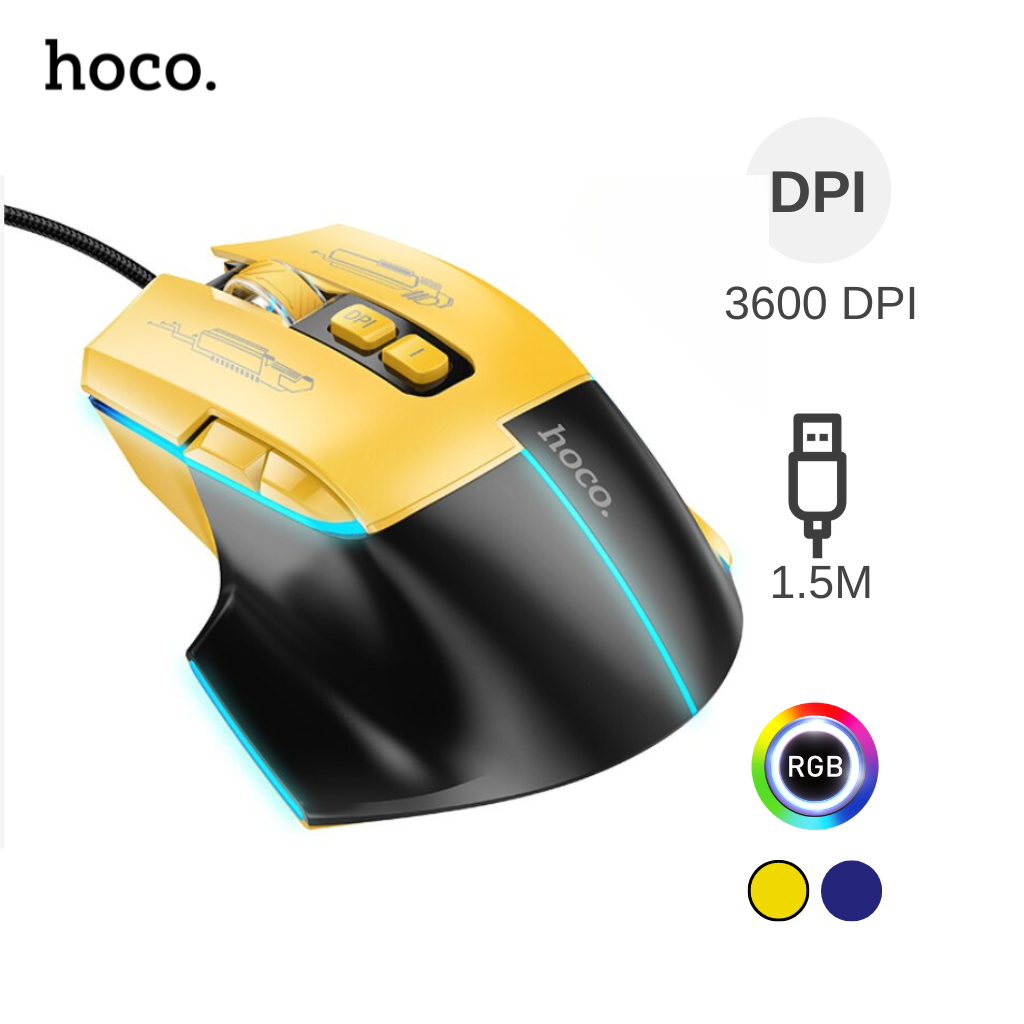 Chuột có dây HOCO GM31 Overlord chính hãng [BH 1 năm]