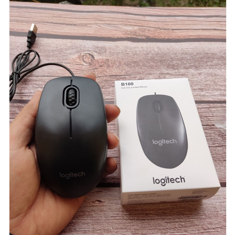 Chuột có dây Logitech B100 Hàng loại 1 [BH 1 năm]